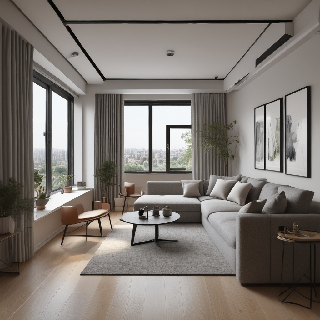 Apartment renovation with modern design